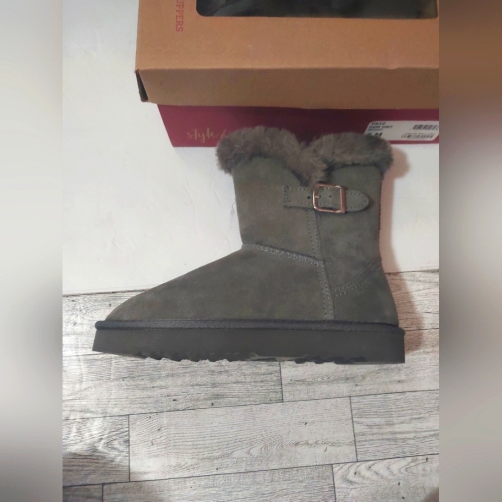 New Style & Co. Suede Faux Fur Lined Winter Boots​